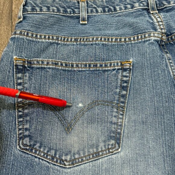 VTG Levi's 559 Jeans Men's 40x30 Medium Wash Relaxed Straight Distressed Y2K 00s - Picture 8 of 12